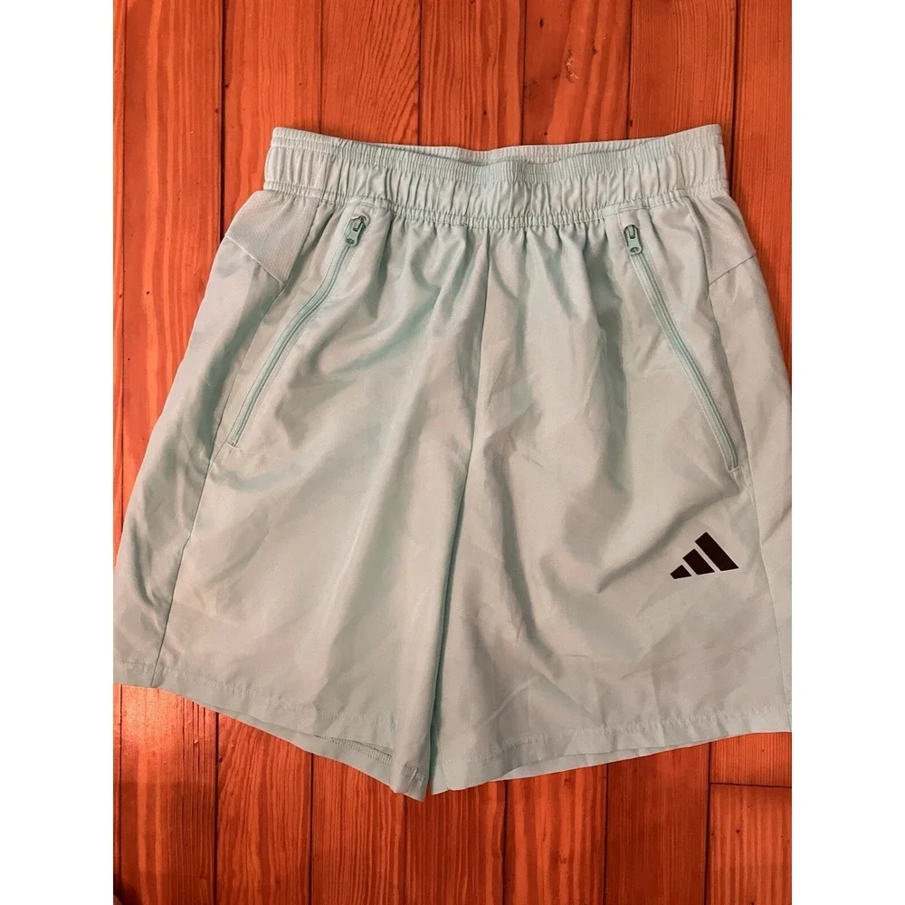 Adidas Aeroready Training Shorts Size Small S‎ Logo Mint Green activewear
